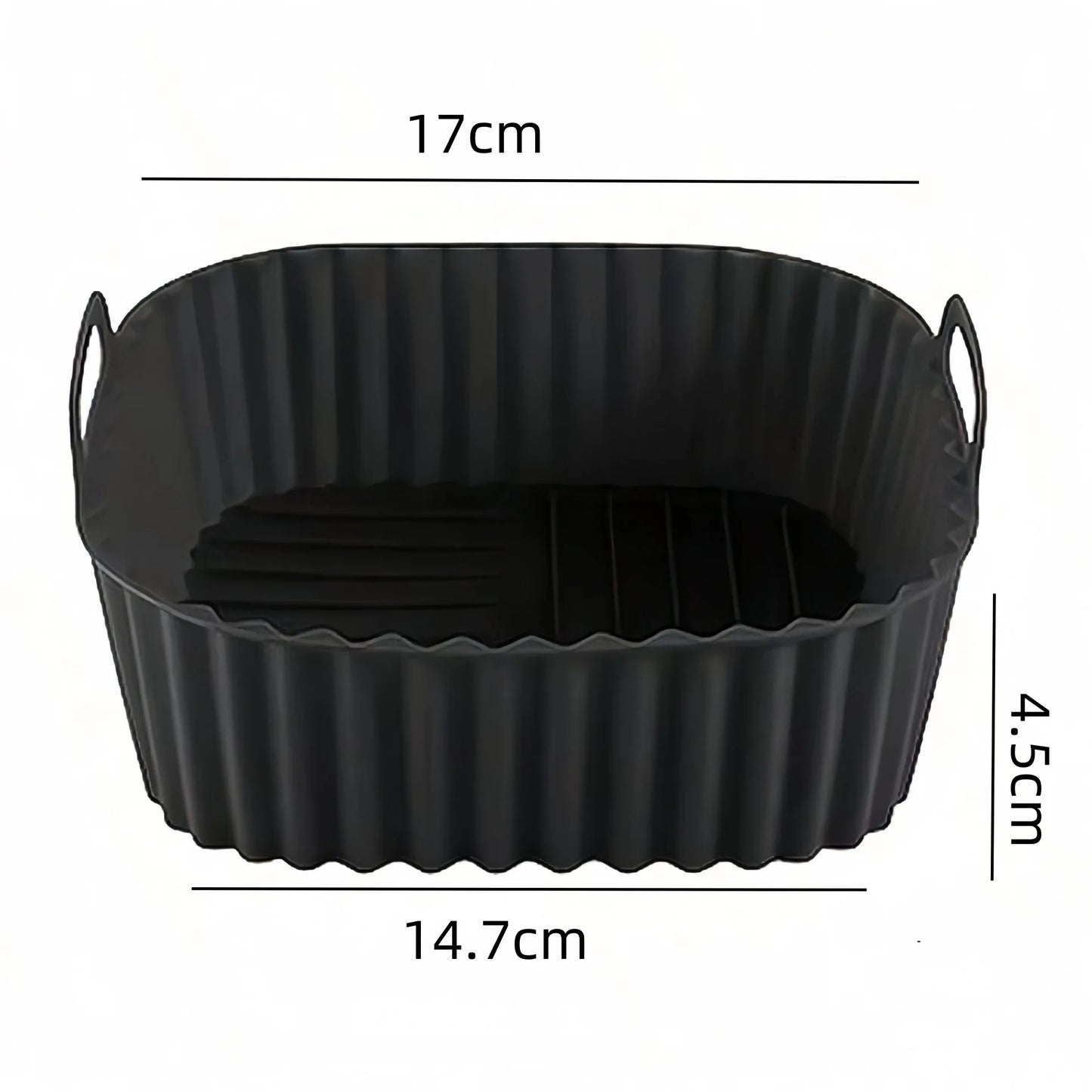 Air Fryer Silicone Liners Square Reusable Non Stick Basket Mat for 4-7QT Air Fryer Oven Microwave Baking Airfryer Accessories
