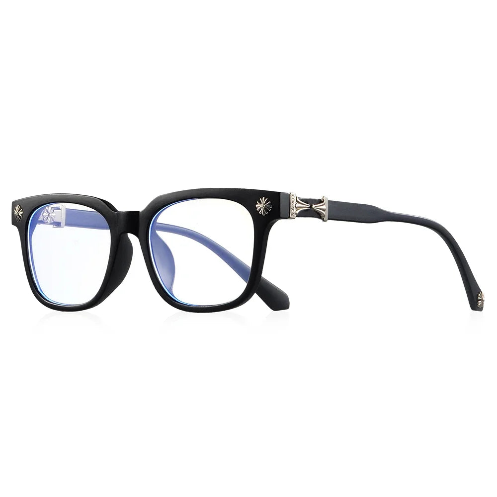 2Pcs Classic Square anti Blue Light Glasses Reading Books Vintage Glasses Women and Men Prescription Glasses Computer Eyeglasses
