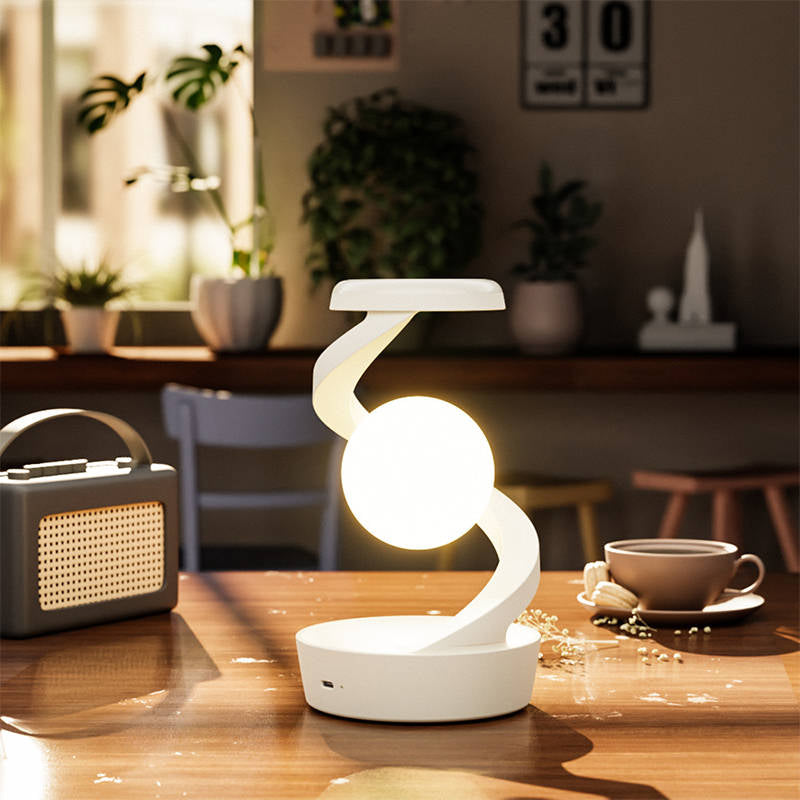 Levitating Moon Lamp Wireless Charging