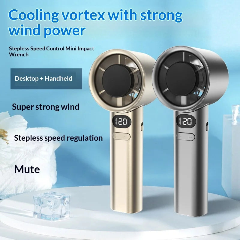 Portable Handheld Fan USB Rechargeable High-Speed Electric Cooling Fan for Personal Use