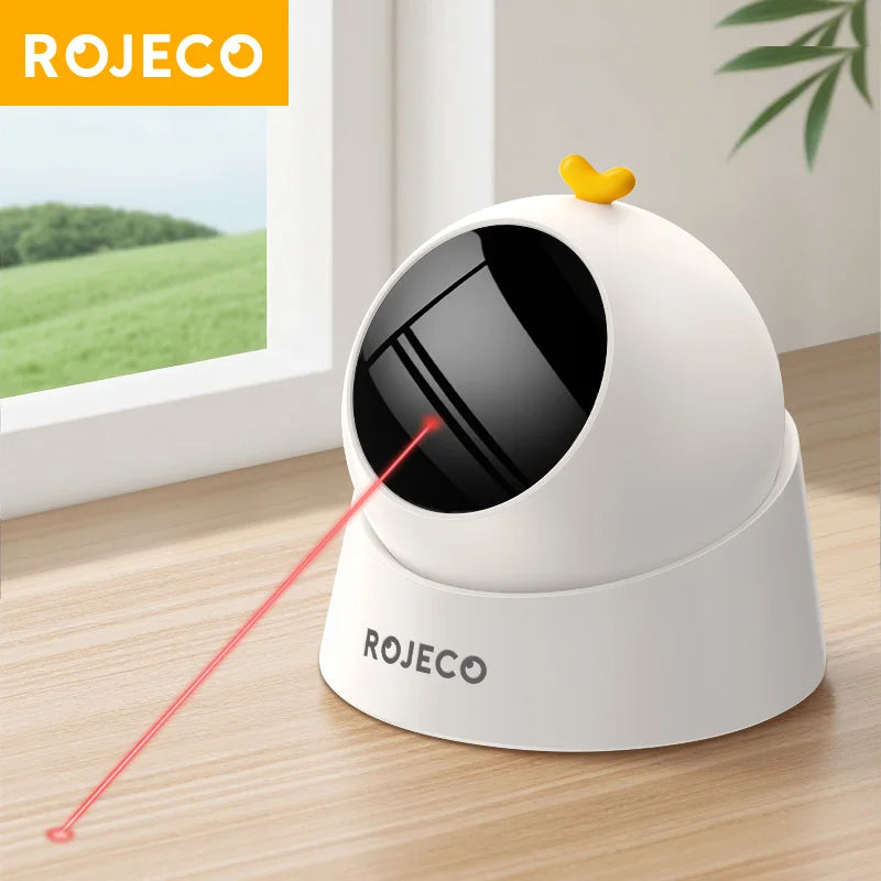 Automatic Pet Toy Interactive Adjustable Electric Cat Laser Toy Indoor Smart Teasing Laser Cat Toy for Kitty Dog Supplies