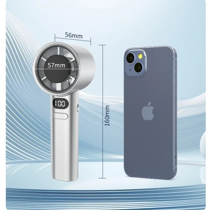 Portable Handheld Fan USB Rechargeable High-Speed Electric Cooling Fan for Personal Use