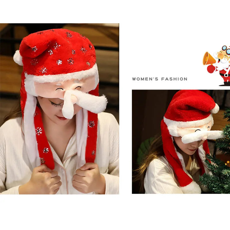 Plush Santa Christmas Hat Party Accessory