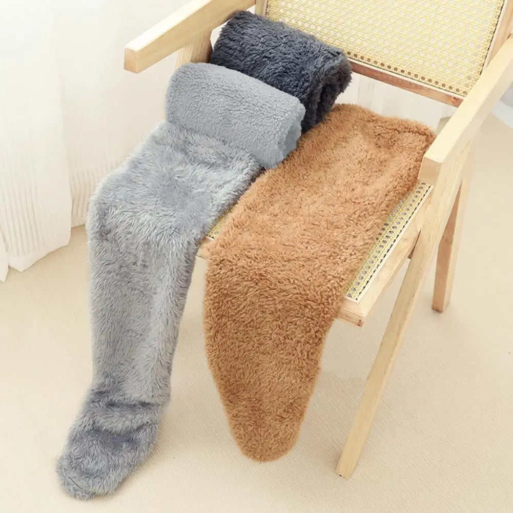Cozy Fleece Winter Knee-High Warm Socks