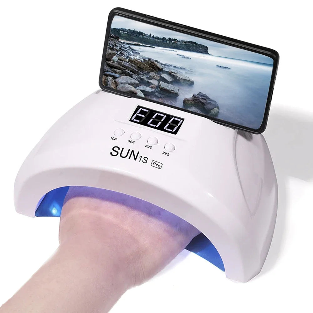LINMANDA Sun 1S 48W UV LED Lamp for Nail 30 Leds with 4 Timer Settings Smart Nail Dryer Nail Art Tools for Home Manicure Salon