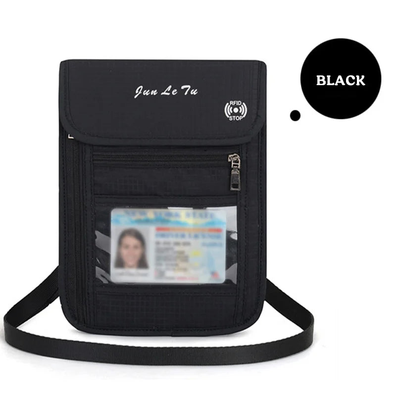 Travel Money Belt RFID Blocking Waterproof Waist Bag Fanny Pack Hidden Wallet Signal RFID Blocking Passport Holder Document Bag