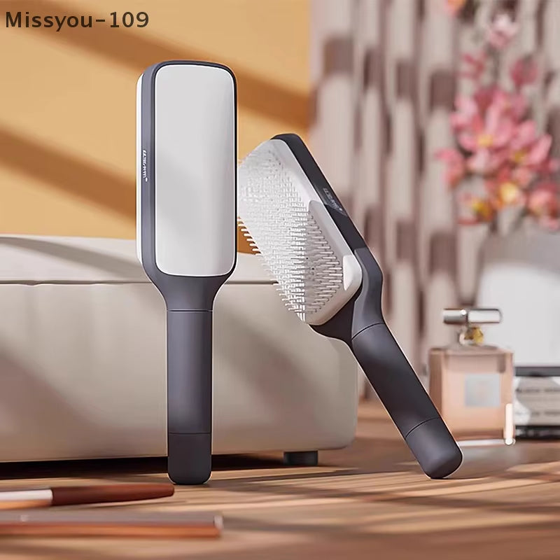Self Cleaning Hairbrush Women Hair Brush One-Key Cleaning Hair Loss Airbag Scalp Massage Comb Anti-Static Hairbrush