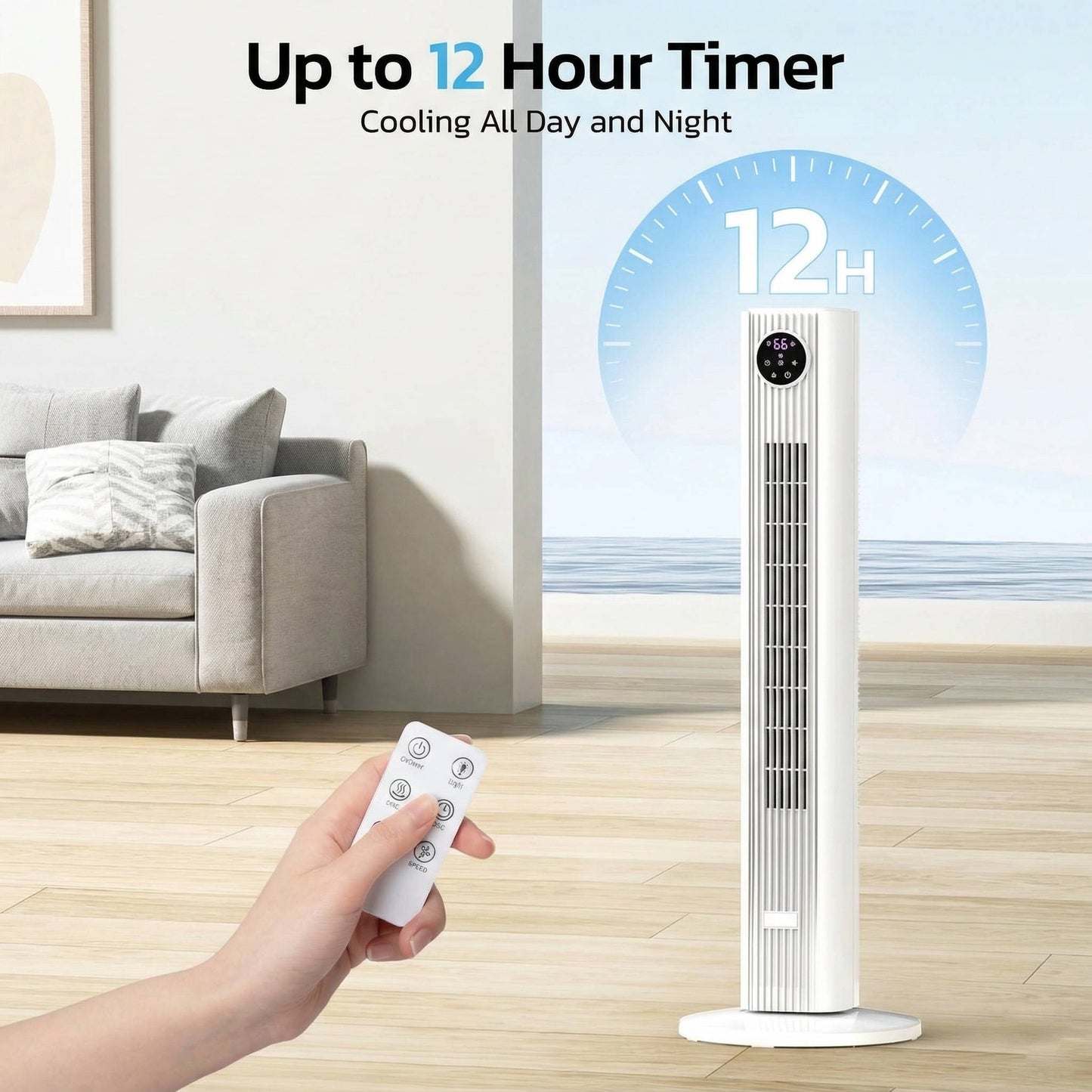 Portable Air Cooler Tower Fan for Bedroom