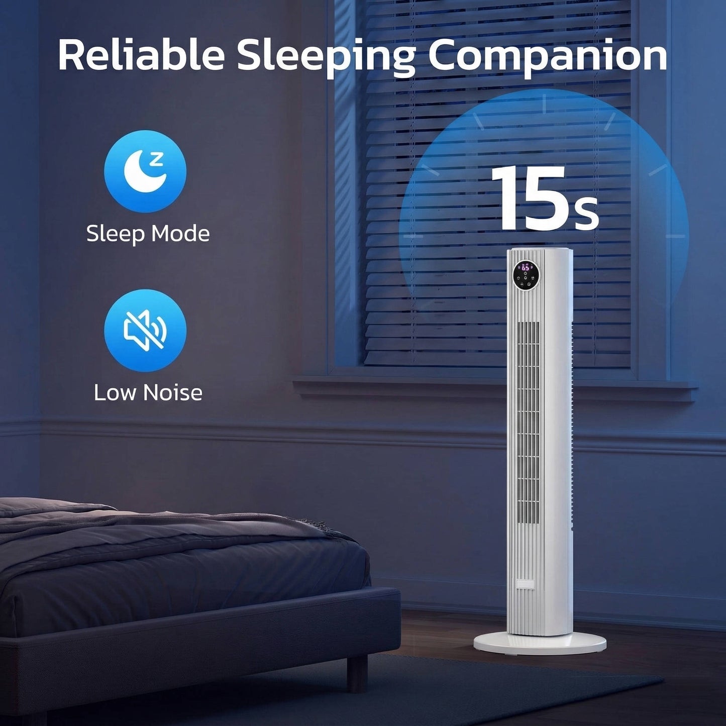 Portable Air Cooler Tower Fan for Bedroom
