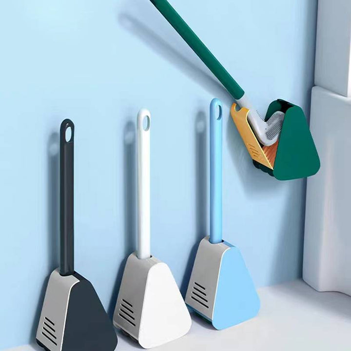 Silicone Toilet Brush with Wall Mount Holder