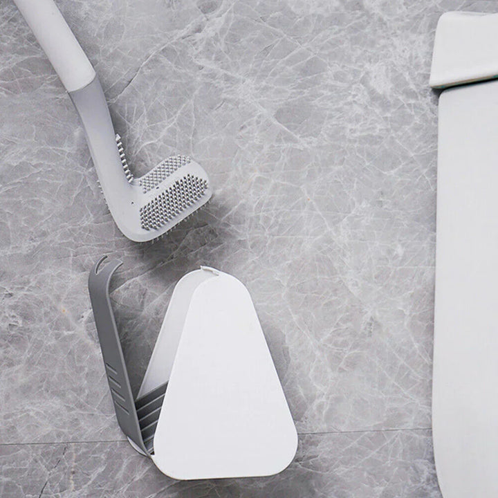 Silicone Toilet Brush with Wall Mount Holder