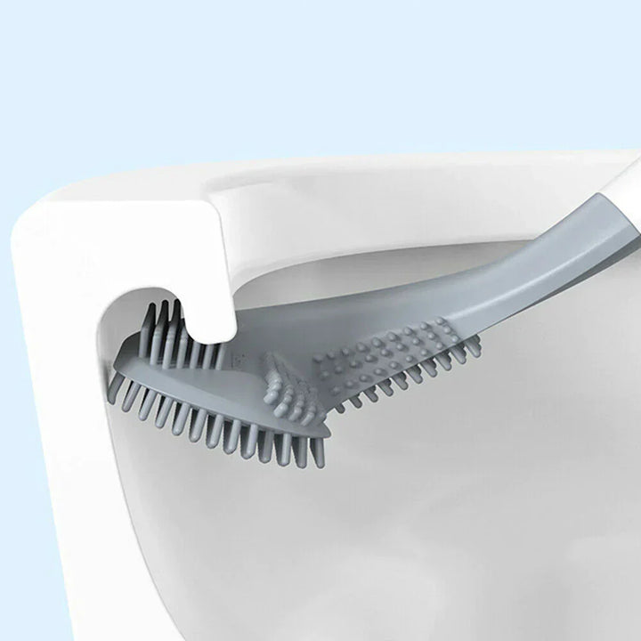 Silicone Toilet Brush with Wall Mount Holder