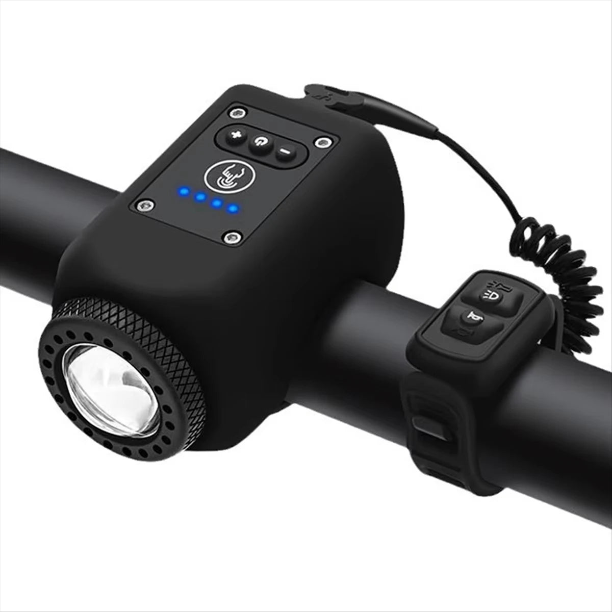 Electric Bike Horn and Front LED Light