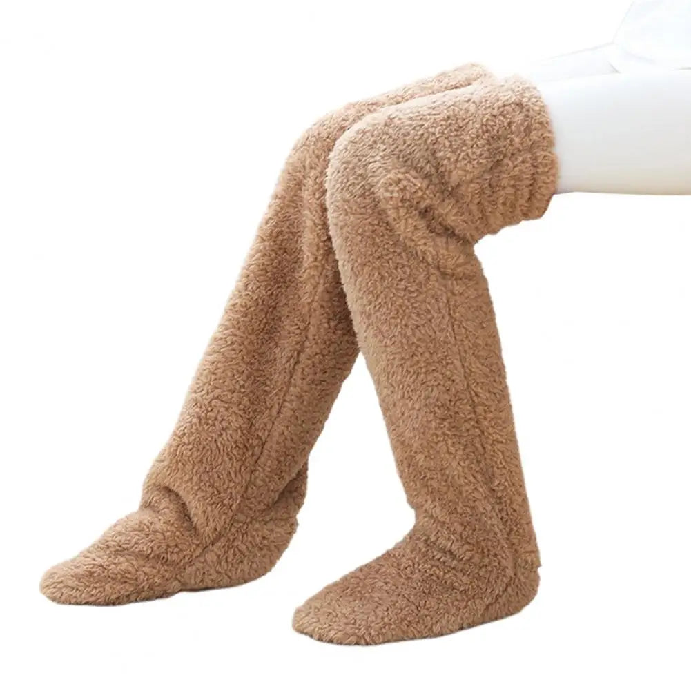 Cozy Fleece Winter Knee-High Warm Socks