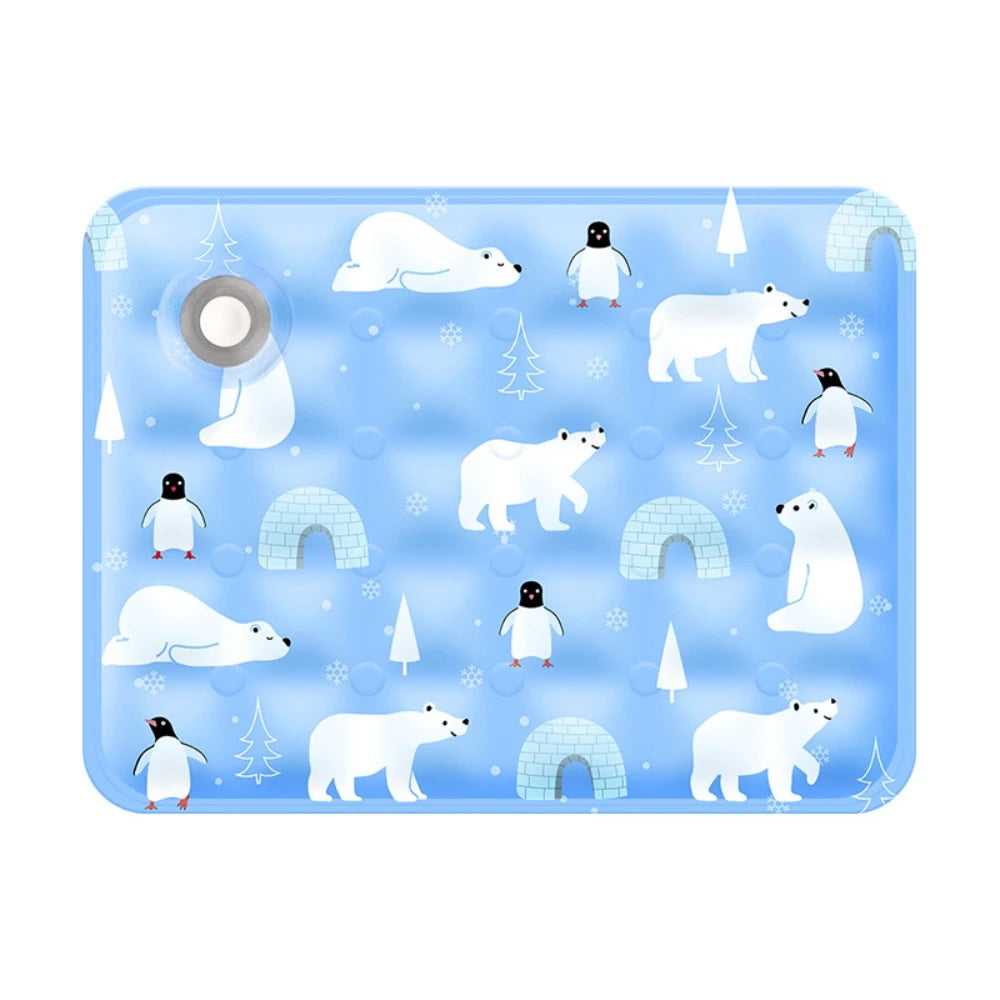 Floor Mat Cool Pet Cooling Mat Ice Gel Self Added Water Dog Cold Bed Mat Portable Durable Pet Ice Cushion for Small Big Dogs