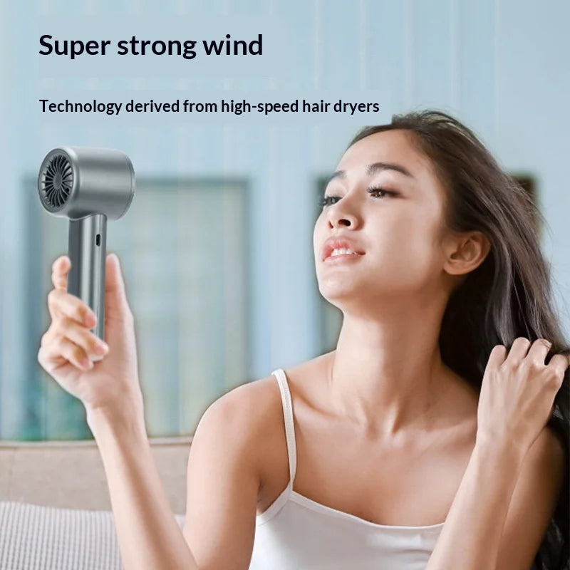 Portable Handheld Fan USB Rechargeable High-Speed Electric Cooling Fan for Personal Use