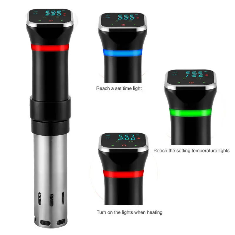 Sous-Vide Machine Precision Cooker Vacuum Slow Sous Vide Food Cooker 1000W Powerful Immersion Circulator LCD Digital Display