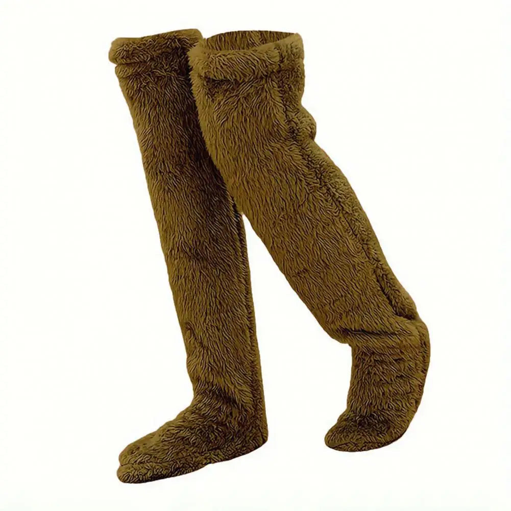Cozy Fleece Winter Knee-High Warm Socks