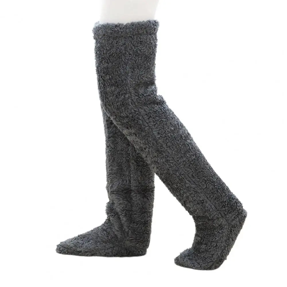 Cozy Fleece Winter Knee-High Warm Socks