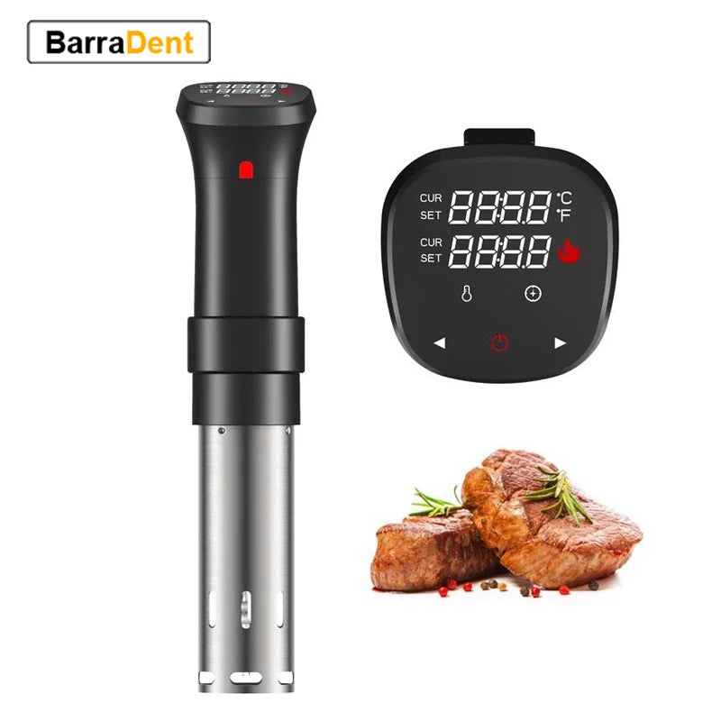 Sous-Vide Machine Precision Cooker Vacuum Slow Sous Vide Food Cooker 1000W Powerful Immersion Circulator LCD Digital Display