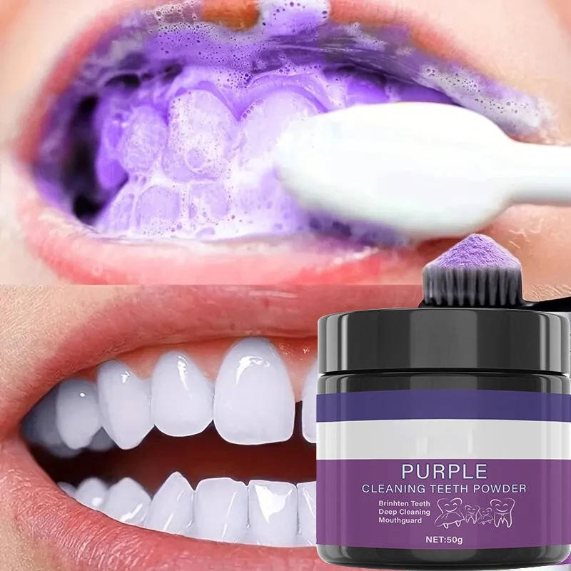 Purple Teeth Whitening Color-Correcting Toothpaste