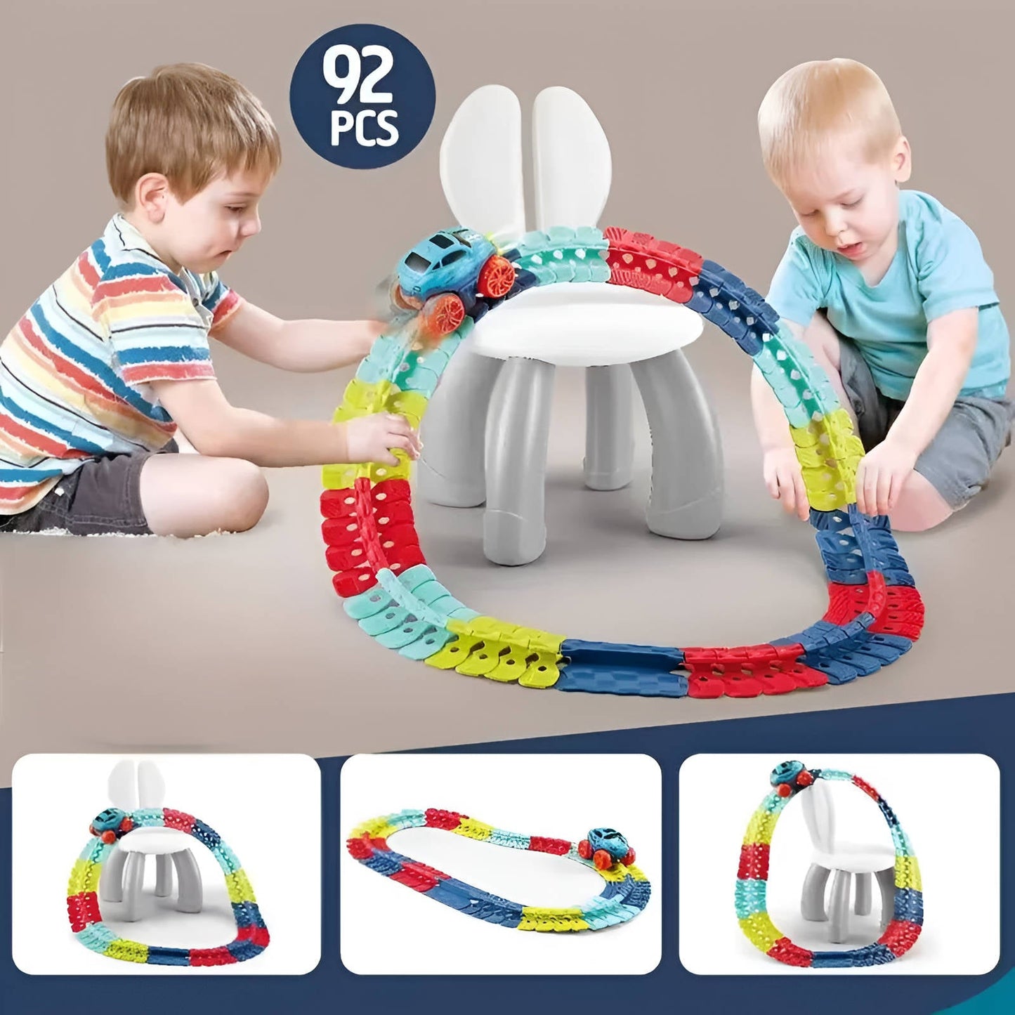 Anti-Gravity Wall Climbing Race Track for Kids