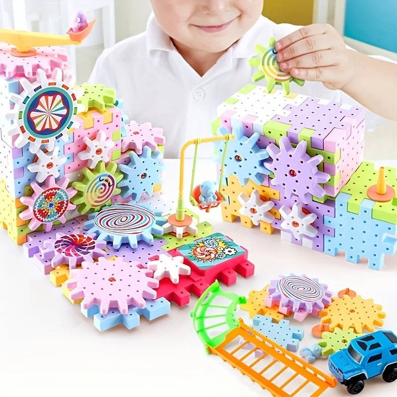 Kids Building Blocks Construction Set 263 Pieces