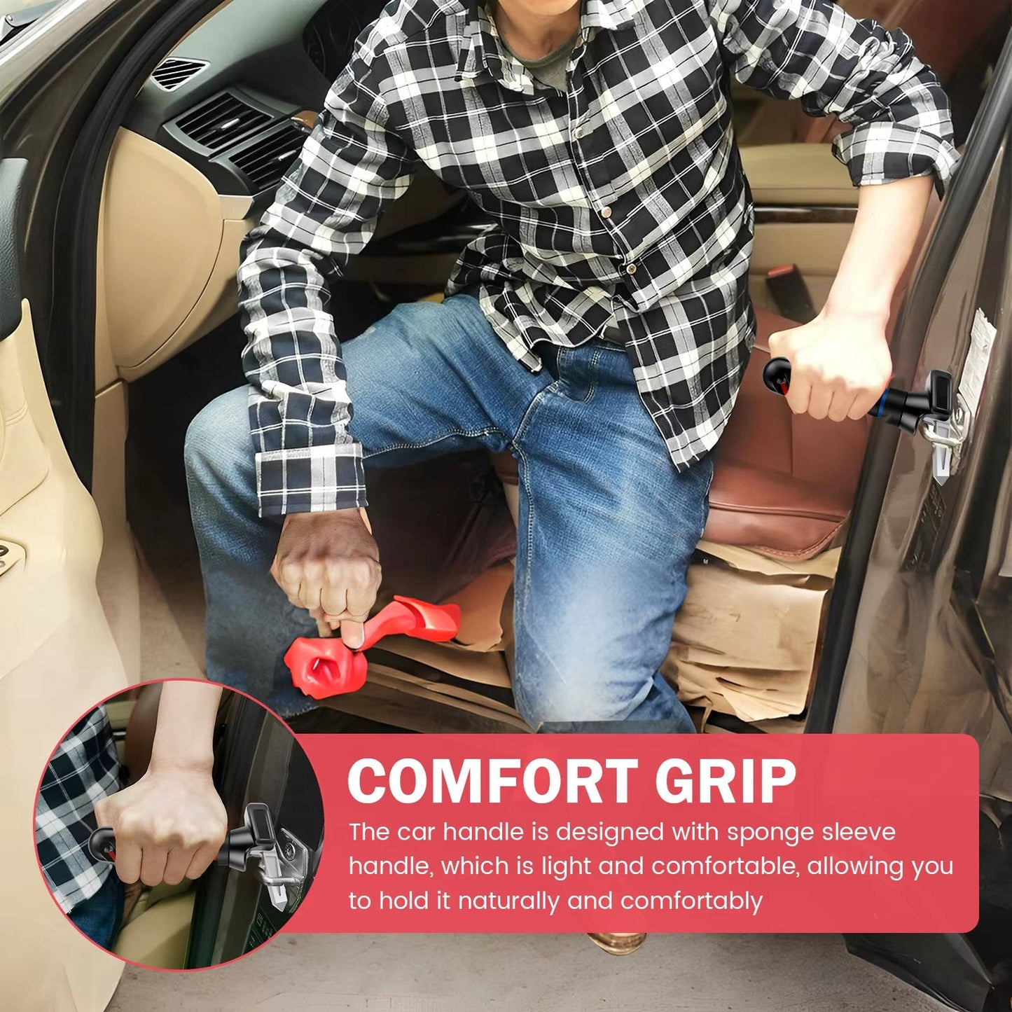 Car Door Assist Handle Elderly Support 2-Pack