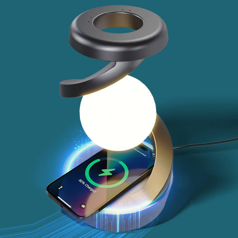 Levitating Moon Lamp Wireless Charging