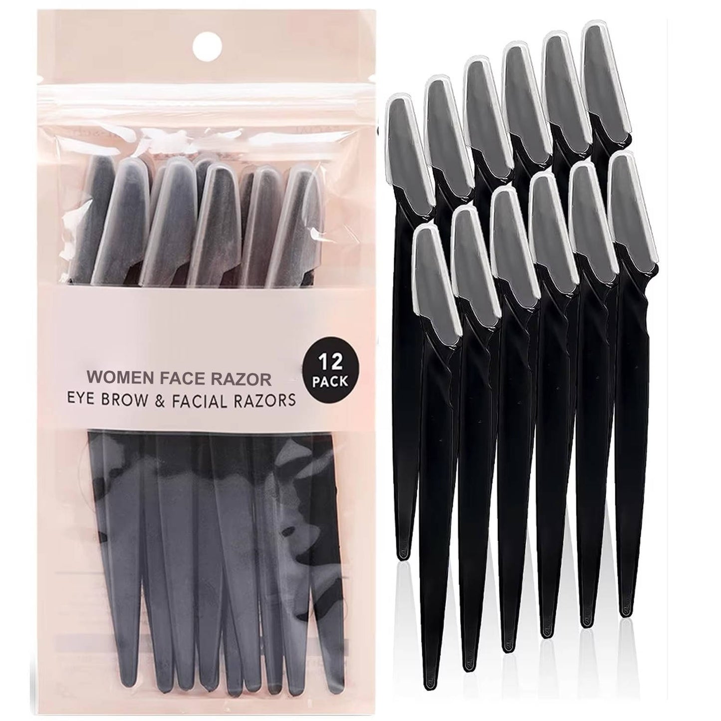 Women's Face Razors Dermaplaning Set 12-Pack