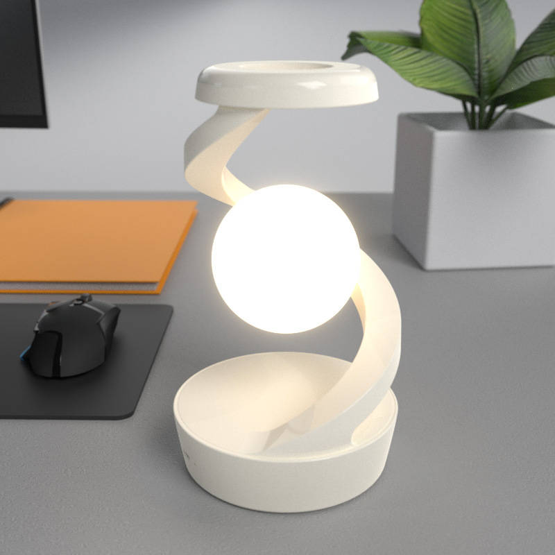Levitating Moon Lamp Wireless Charging