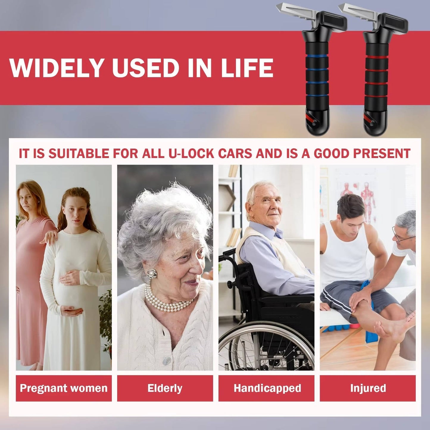 Car Door Assist Handle Elderly Support 2-Pack