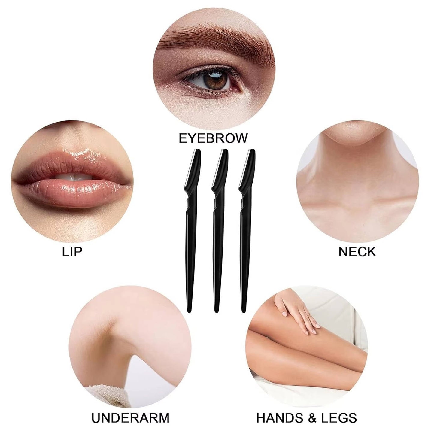 Women's Face Razors Dermaplaning Set 12-Pack