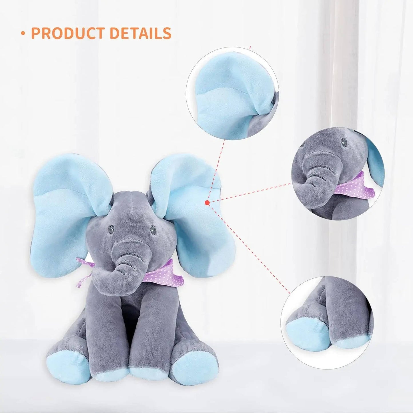 Peek-a-Boo Talking Elephant Interactive Baby Toy
