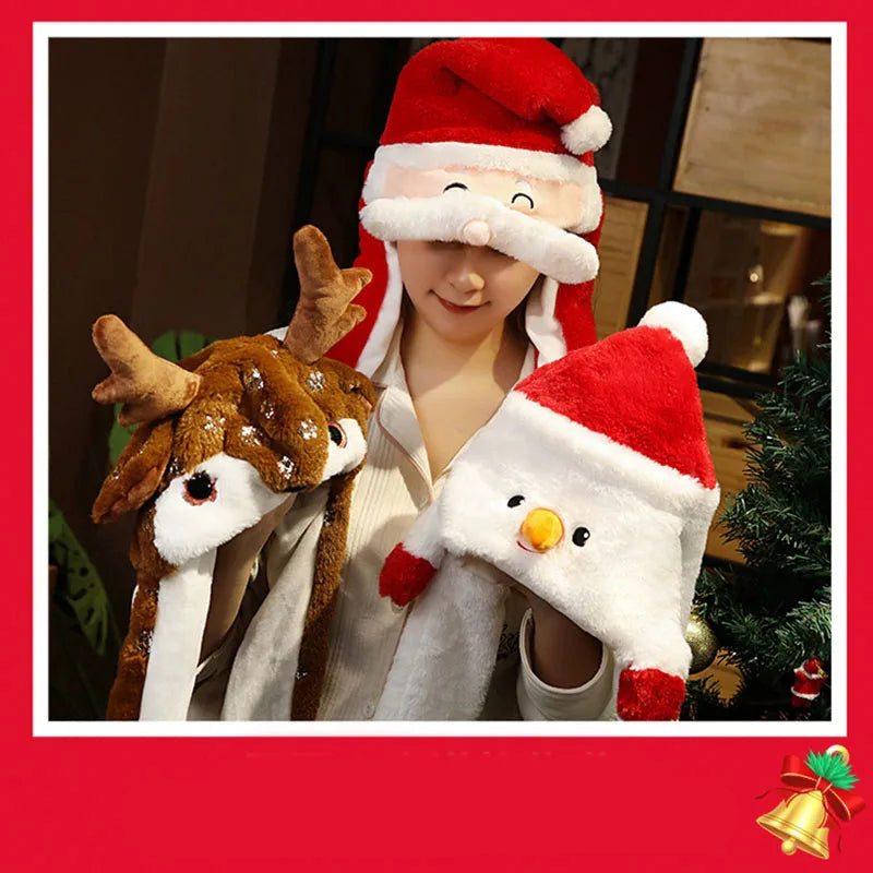 Plush Santa Christmas Hat Party Accessory