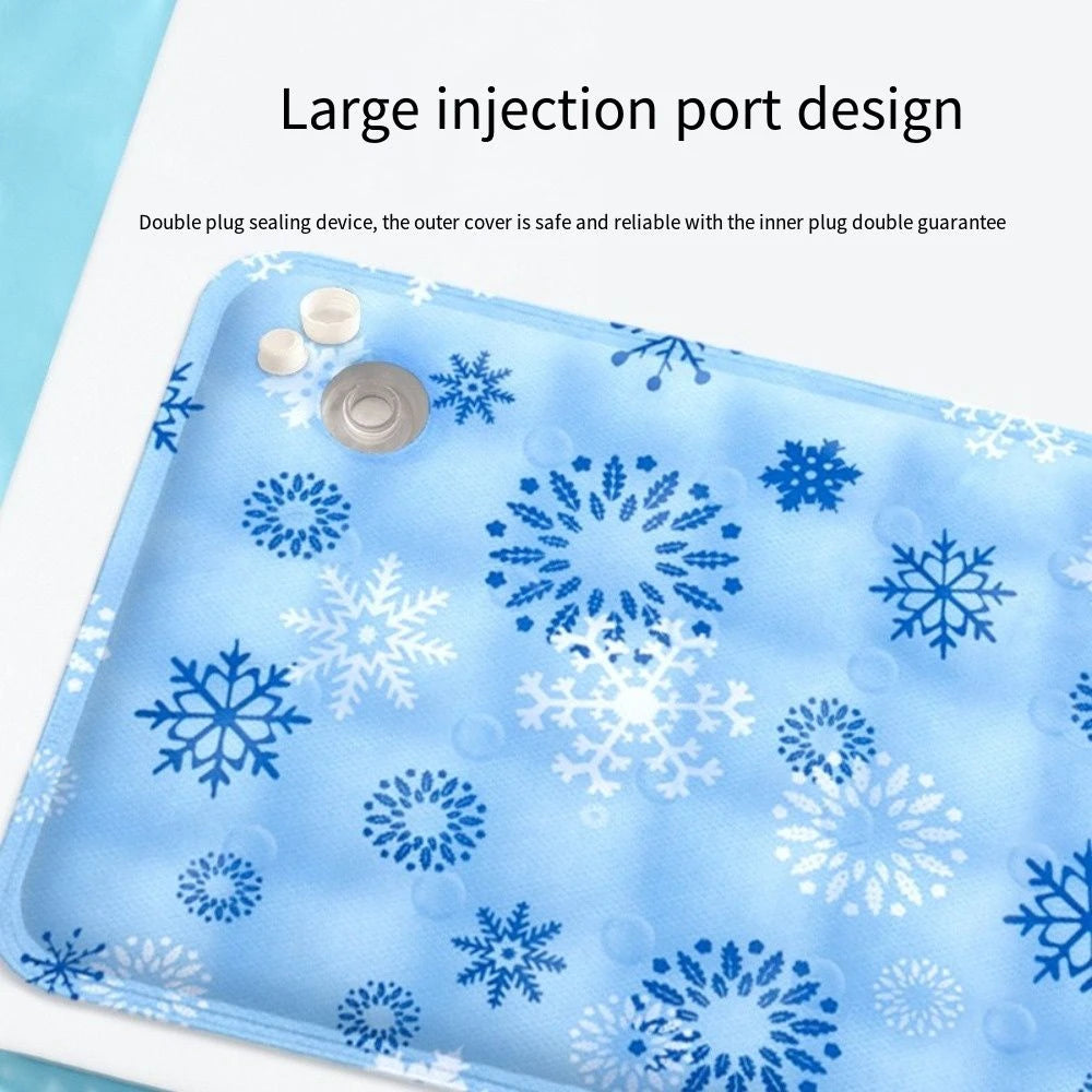 Floor Mat Cool Pet Cooling Mat Ice Gel Self Added Water Dog Cold Bed Mat Portable Durable Pet Ice Cushion for Small Big Dogs