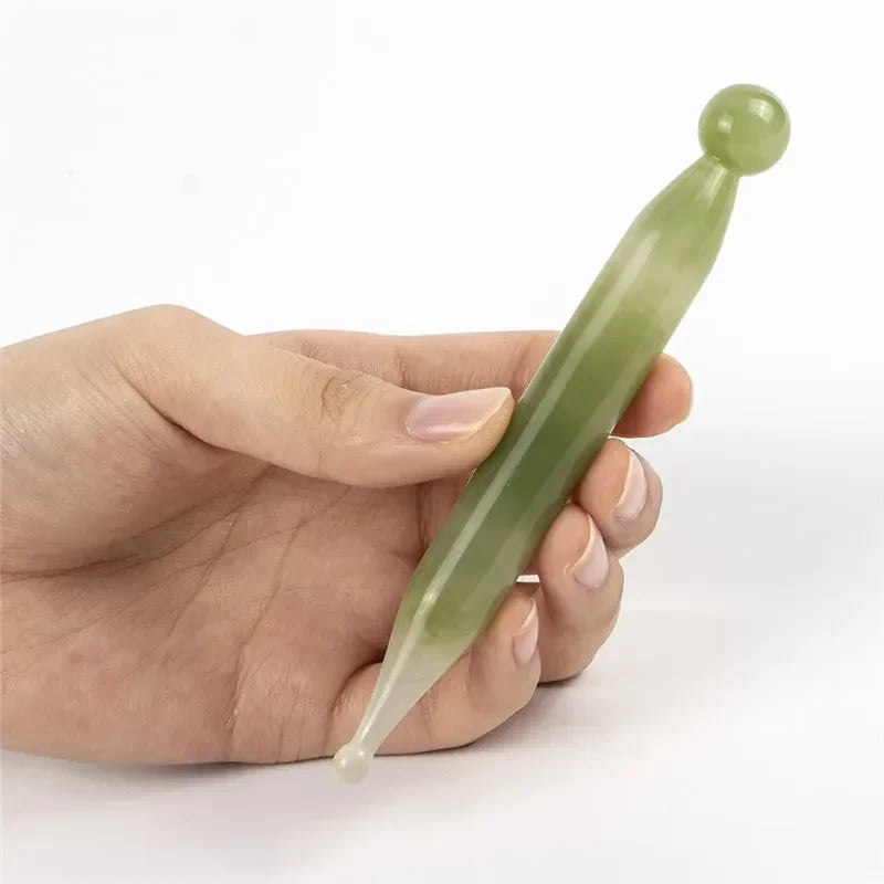 1Pcs Jade Stick Stone Gua Sha Facial Massage Acupunctur Point Pen Chinese Medicine Guasha Beauty Messager Tool