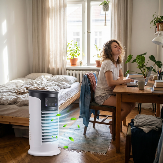 Windowless Portable AC Unit with Caster Wheels