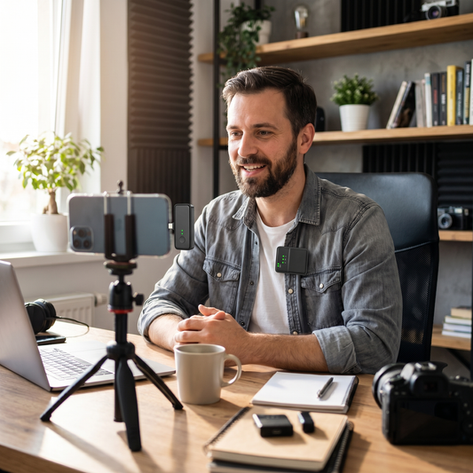 Wireless Lavalier Lapel Microphone for Creators
