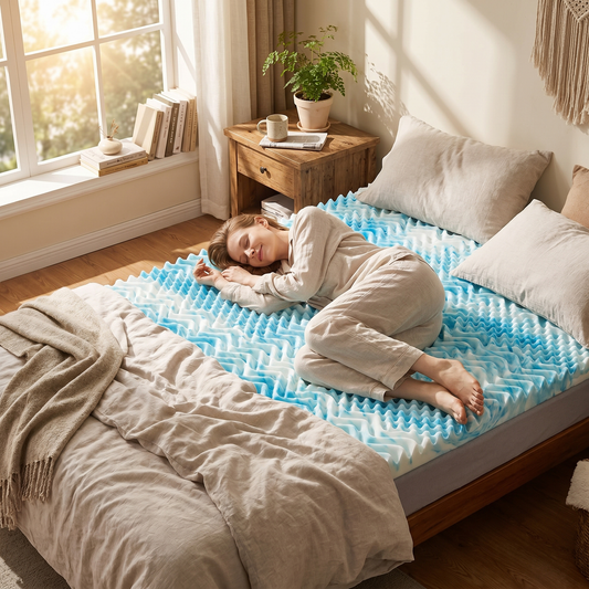 Cooling Egg Crate Foam Mattress Topper