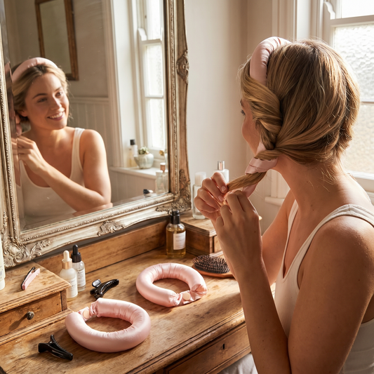 Satin Heatless Hair Curler Headband