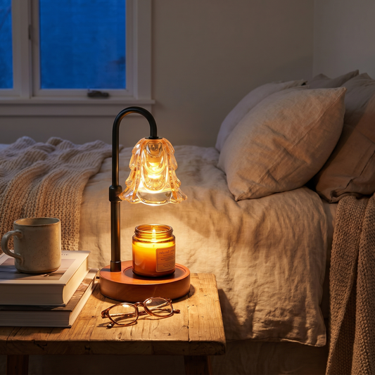 Flower Dimmable Candle Warmer Lamp