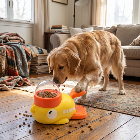 Interactive Duck Puzzle Feeder for Dogs