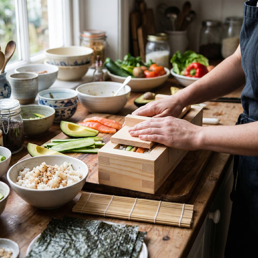 Handcrafted Wooden Sushi Maker Press Mold