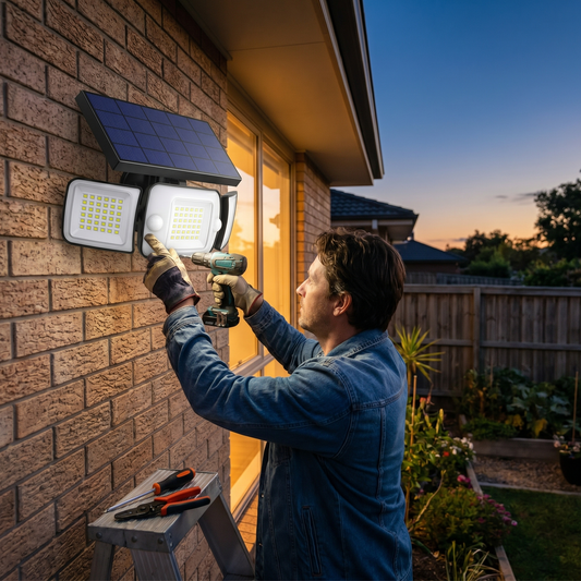 Solar Motion Sensor Outdoor Flood Lights