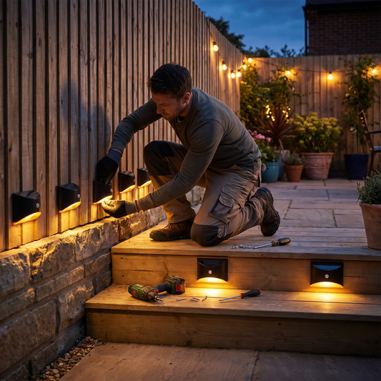 Outdoor Stair and Fence Motion Sensor Lights