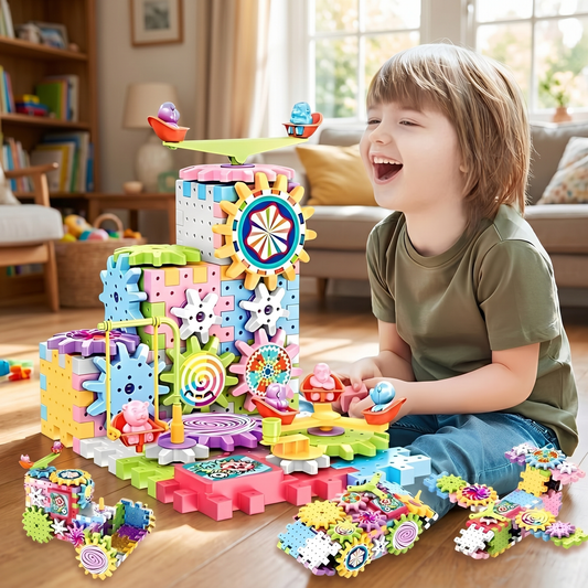 Kids Building Blocks Construction Set 263 Pieces