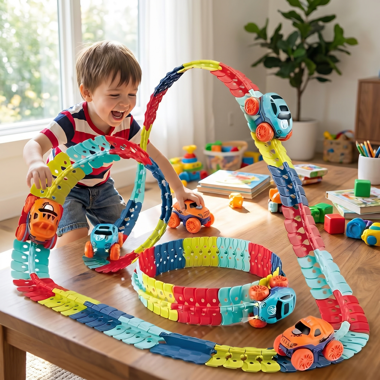 Anti-Gravity Wall Climbing Race Track for Kids