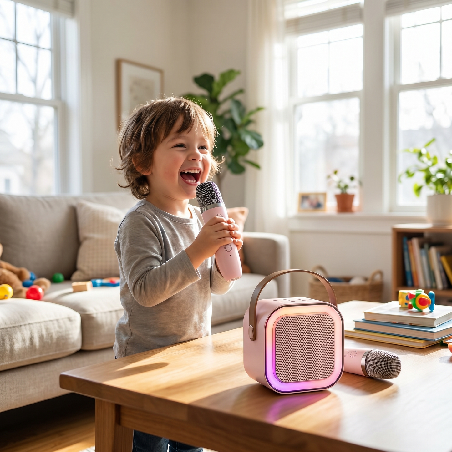 Kids Karaoke Machine Microphone Speaker