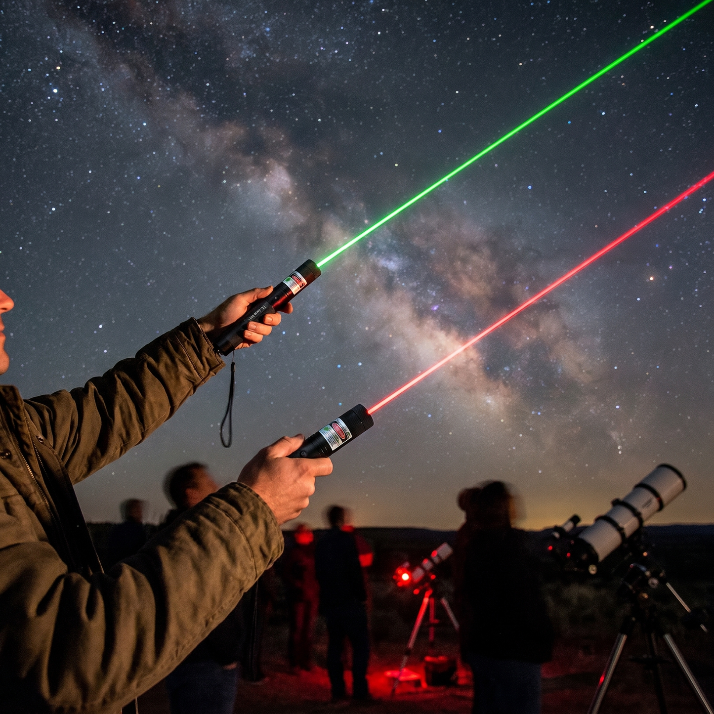 High-Power Green and Red Laser Pointer